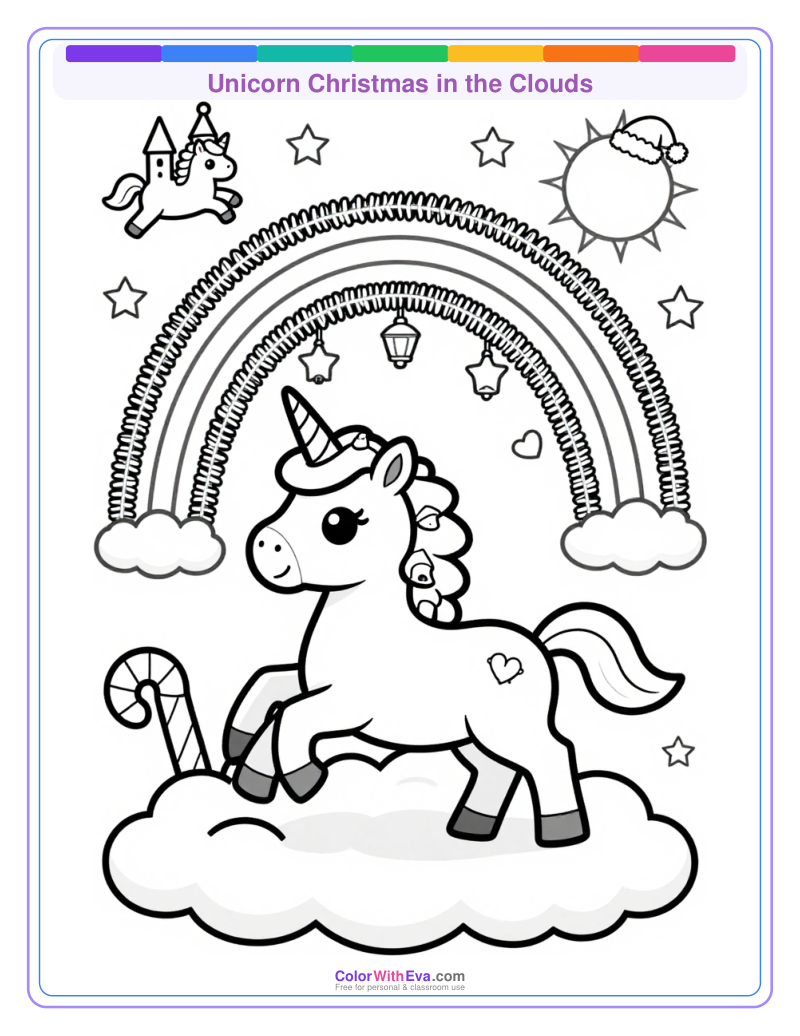 Unicorn Christmas in the Clouds thumbnail