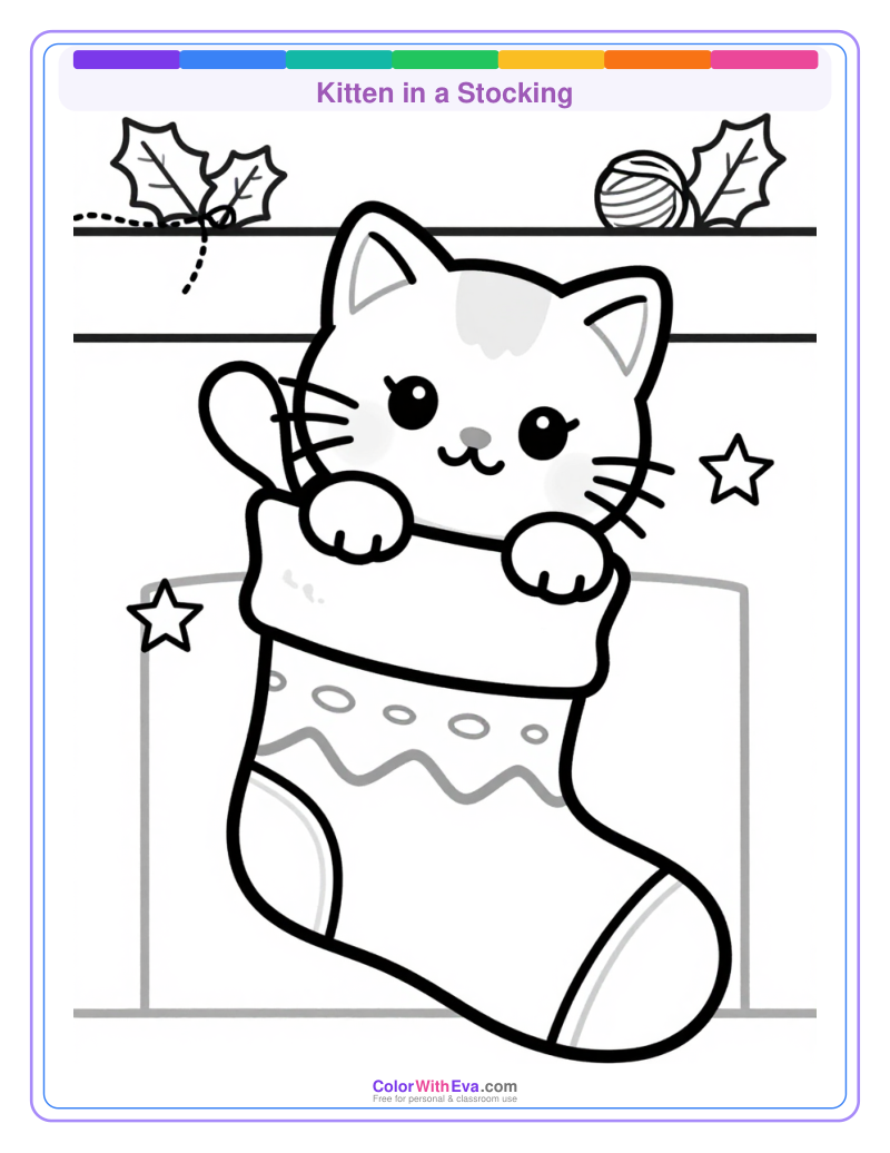 Kitten in a Stocking preview