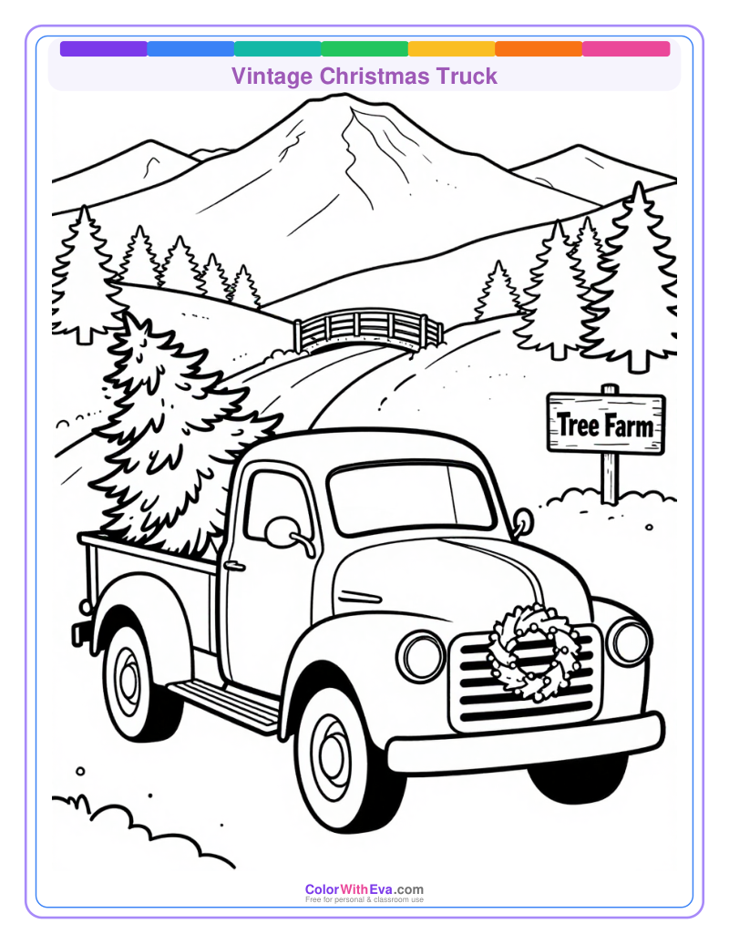 Vintage Christmas Truck thumbnail