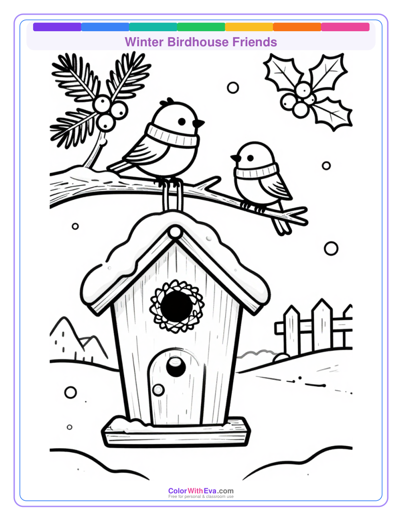 Winter Birdhouse Friends preview