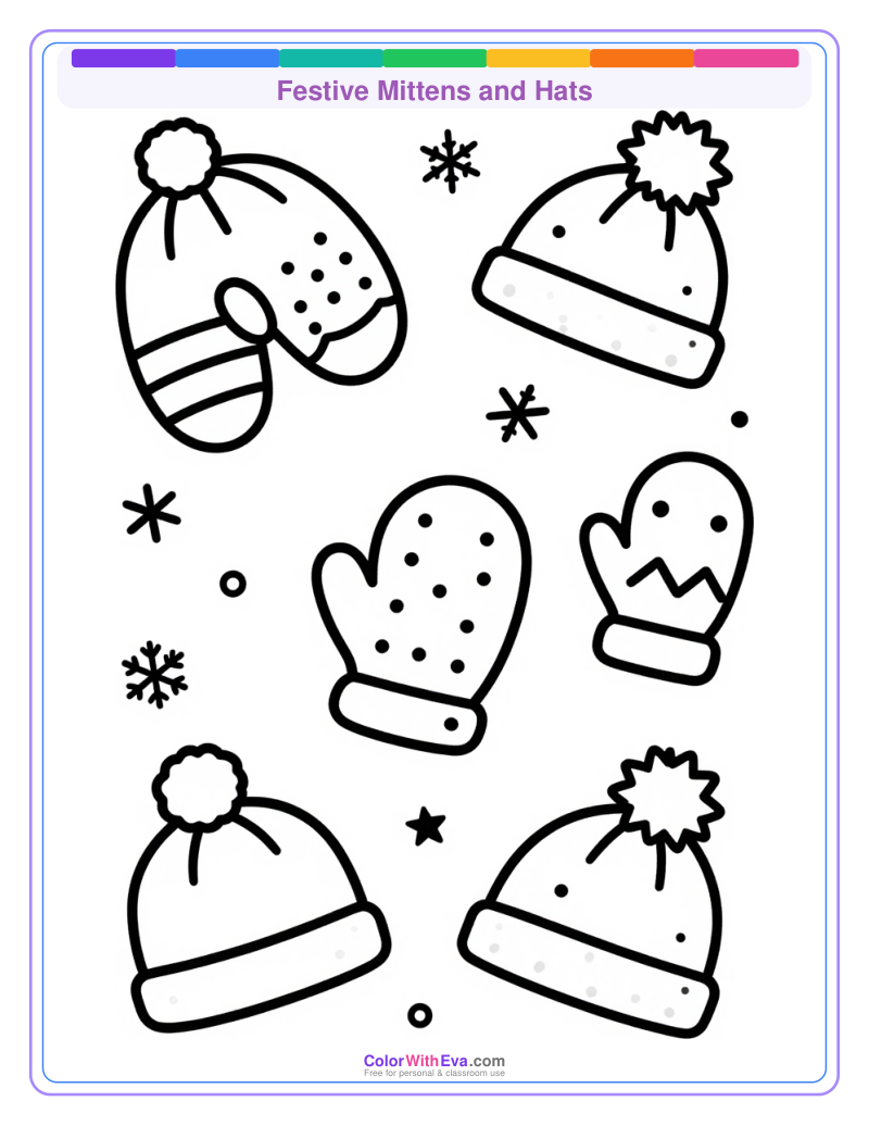 Festive Mittens and Hats preview