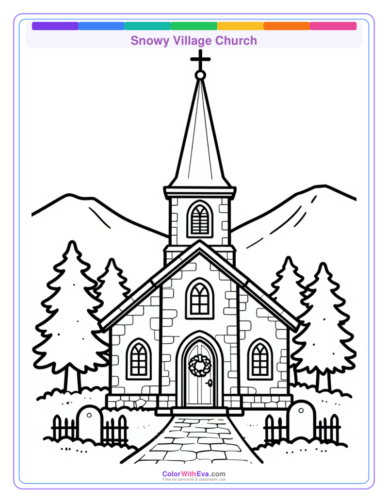 Snowy Village Church preview