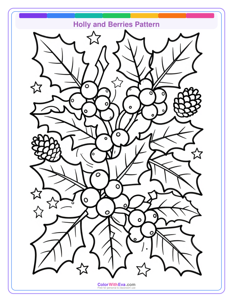 Holly and Berries Pattern preview