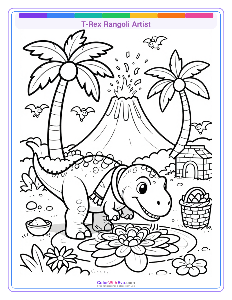 T-Rex Rangoli Artist thumbnail