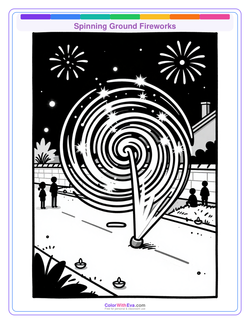 Spinning Ground Fireworks preview