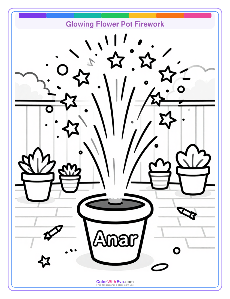 Glowing Flower Pot Firework preview