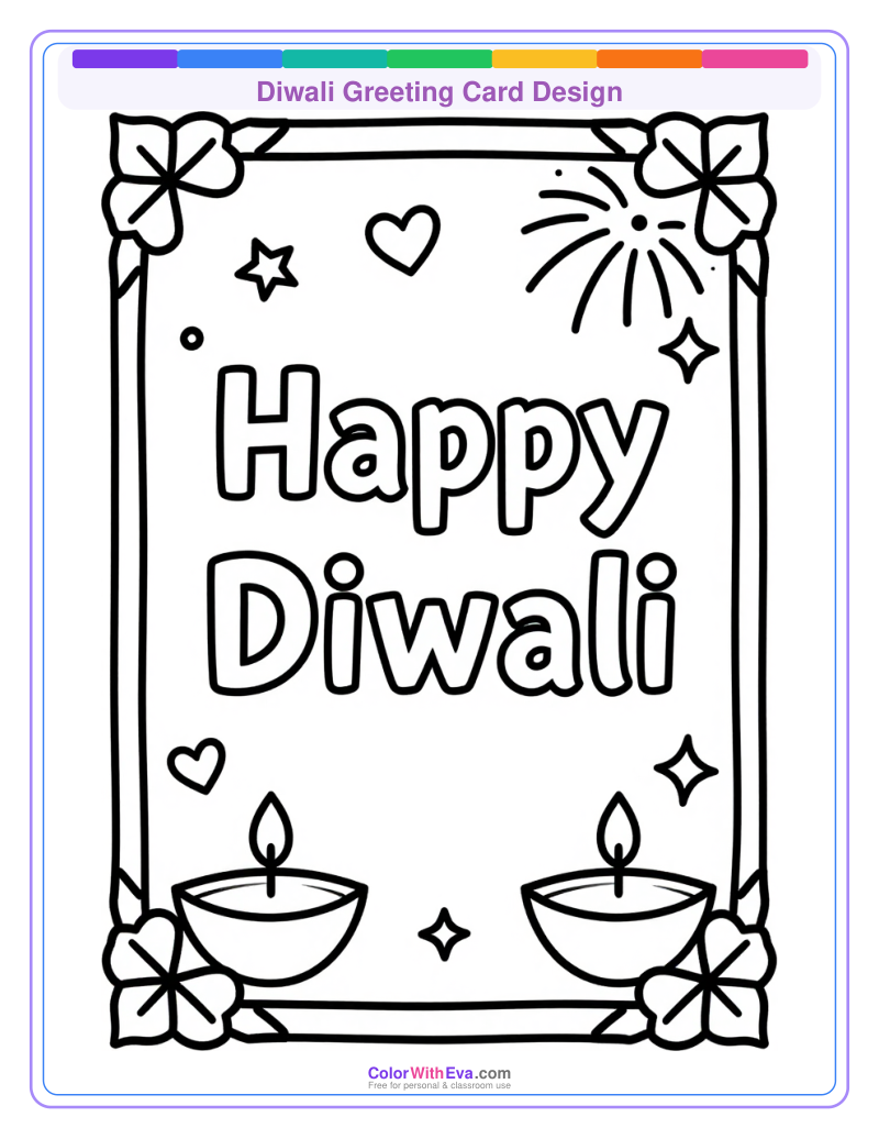 Diwali Greeting Card Design preview