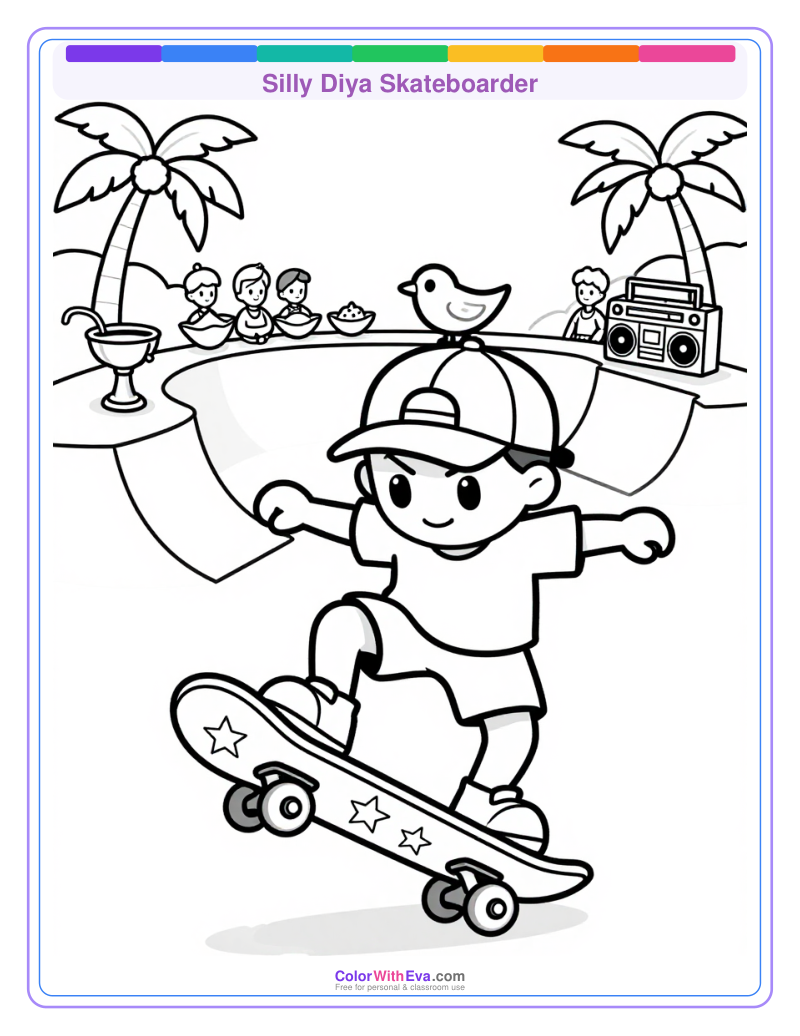 Silly Diya Skateboarder thumbnail