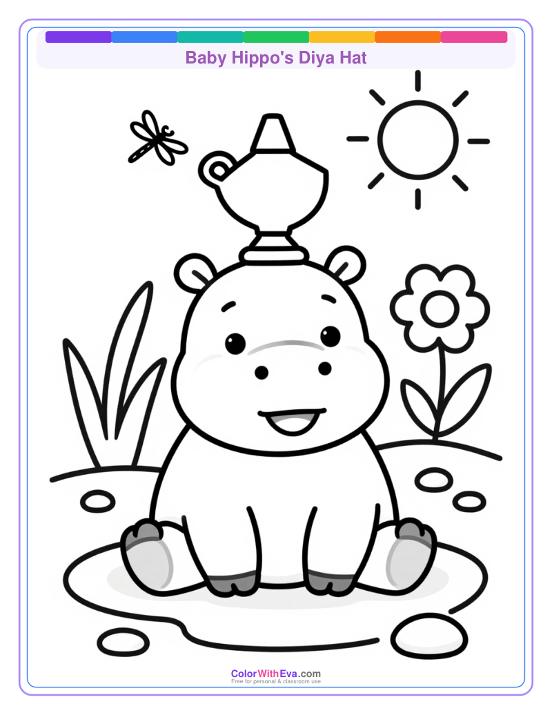 Baby Hippo's Diya Hat thumbnail