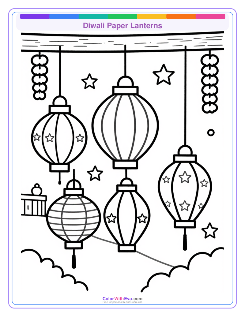 Diwali Paper Lanterns preview