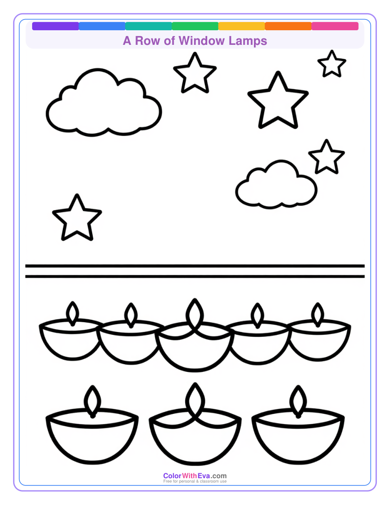 A Row of Window Lamps preview