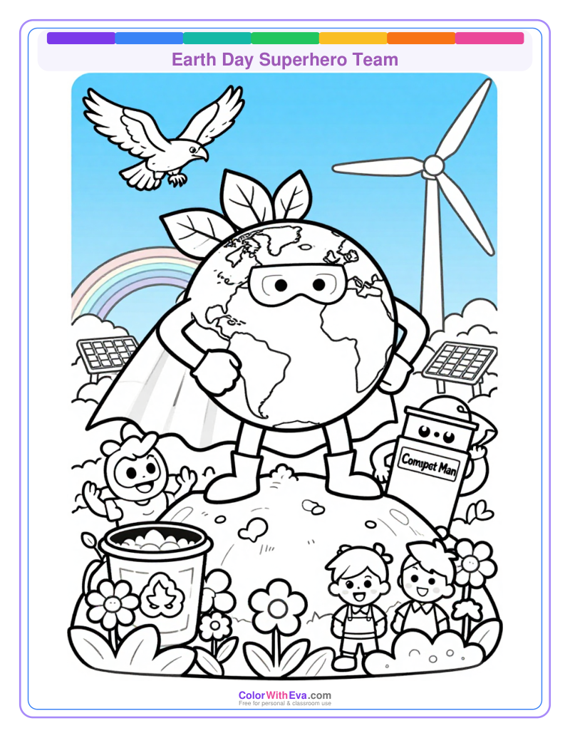 Earth Day Superhero Team thumbnail