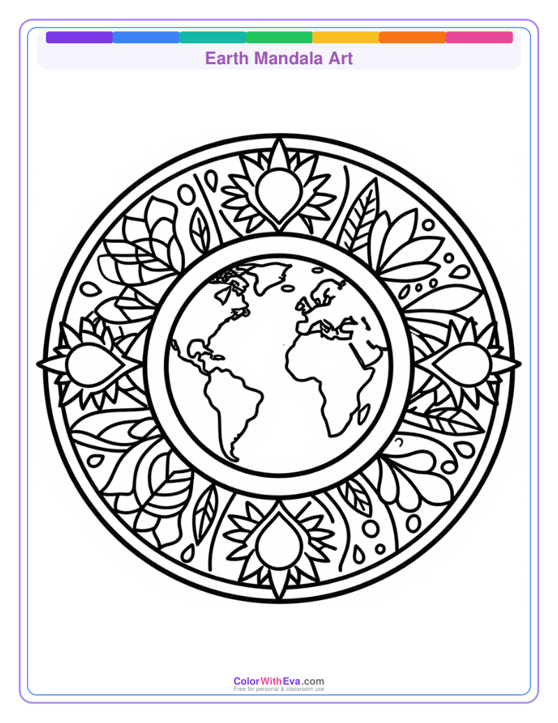 Earth Mandala Art preview