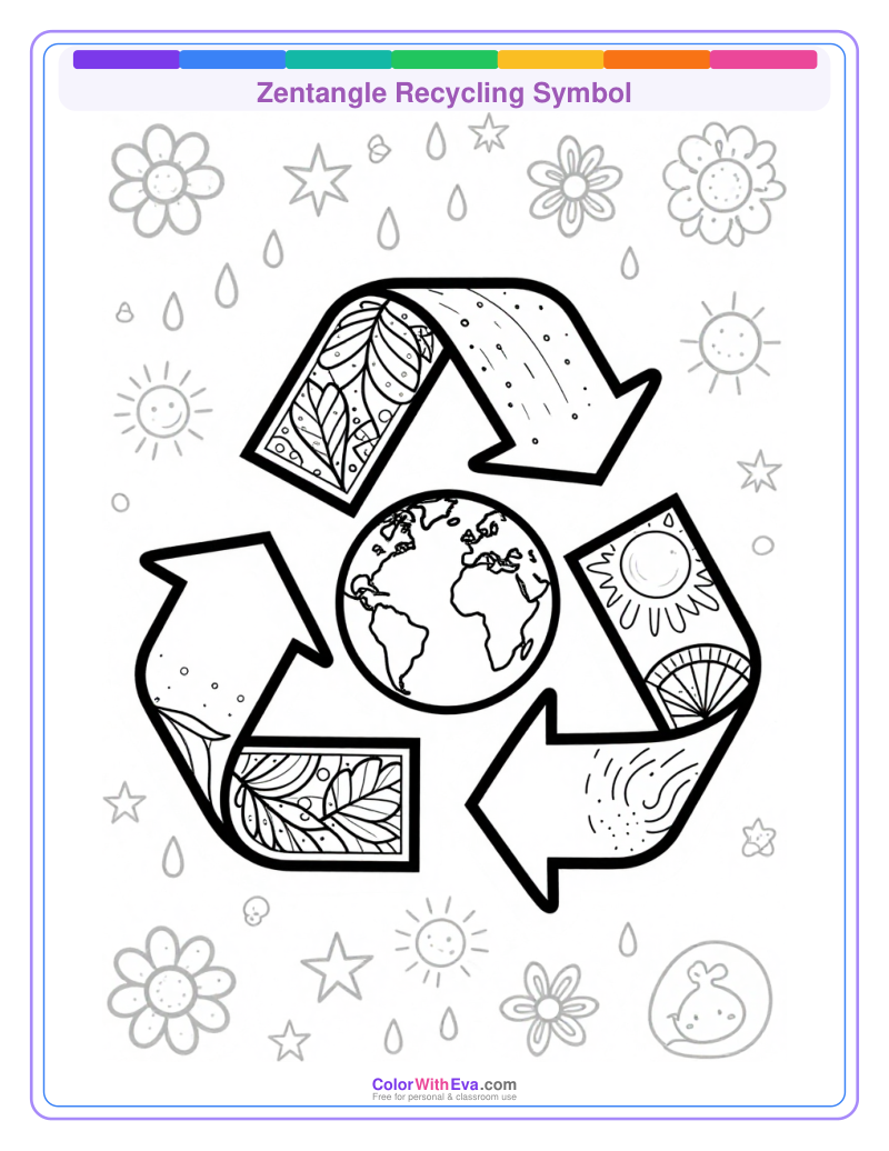 Zentangle Recycling Symbol thumbnail