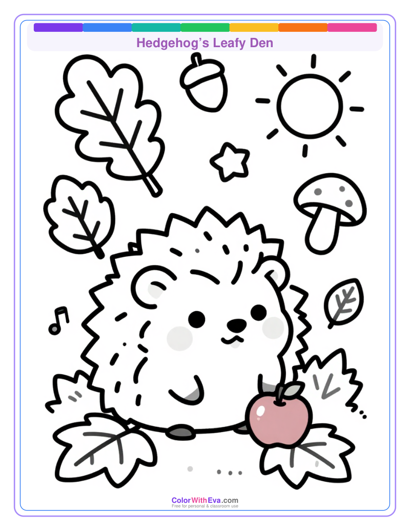Hedgehog’s Leafy Den preview