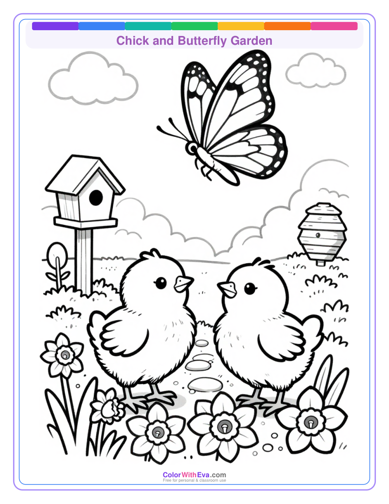 Chick and Butterfly Garden preview