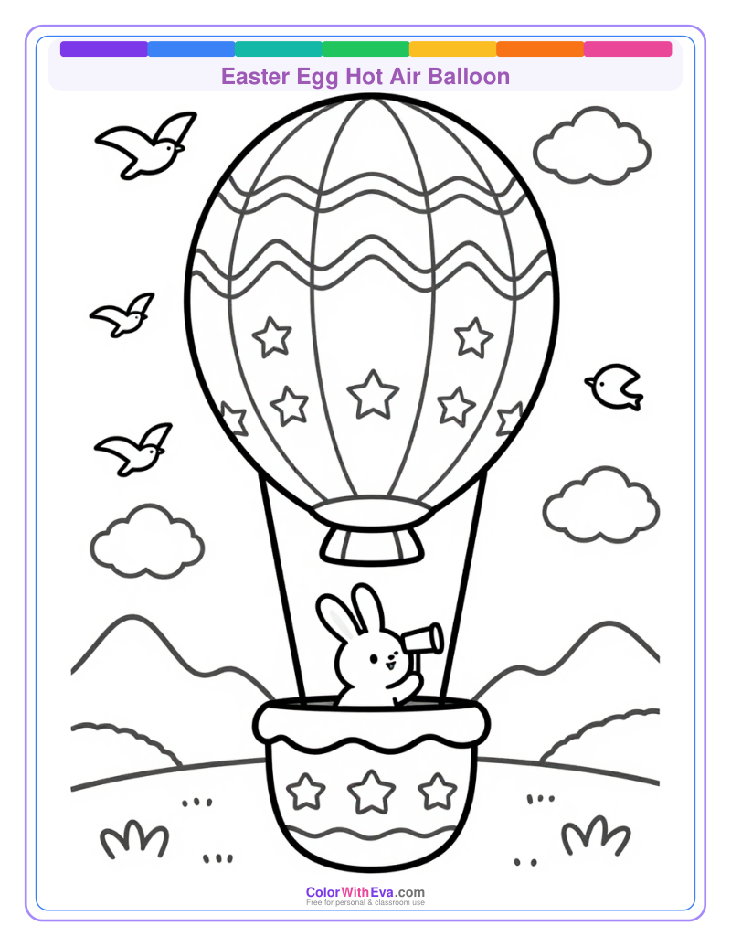 Easter Egg Hot Air Balloon preview