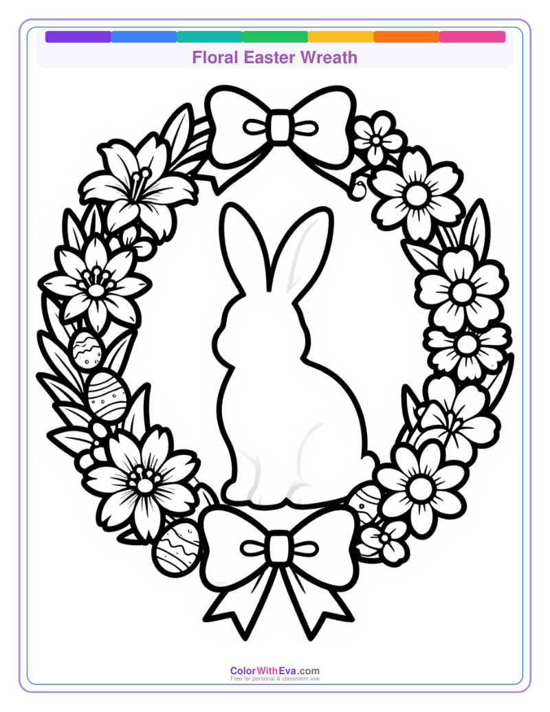 Floral Easter Wreath preview
