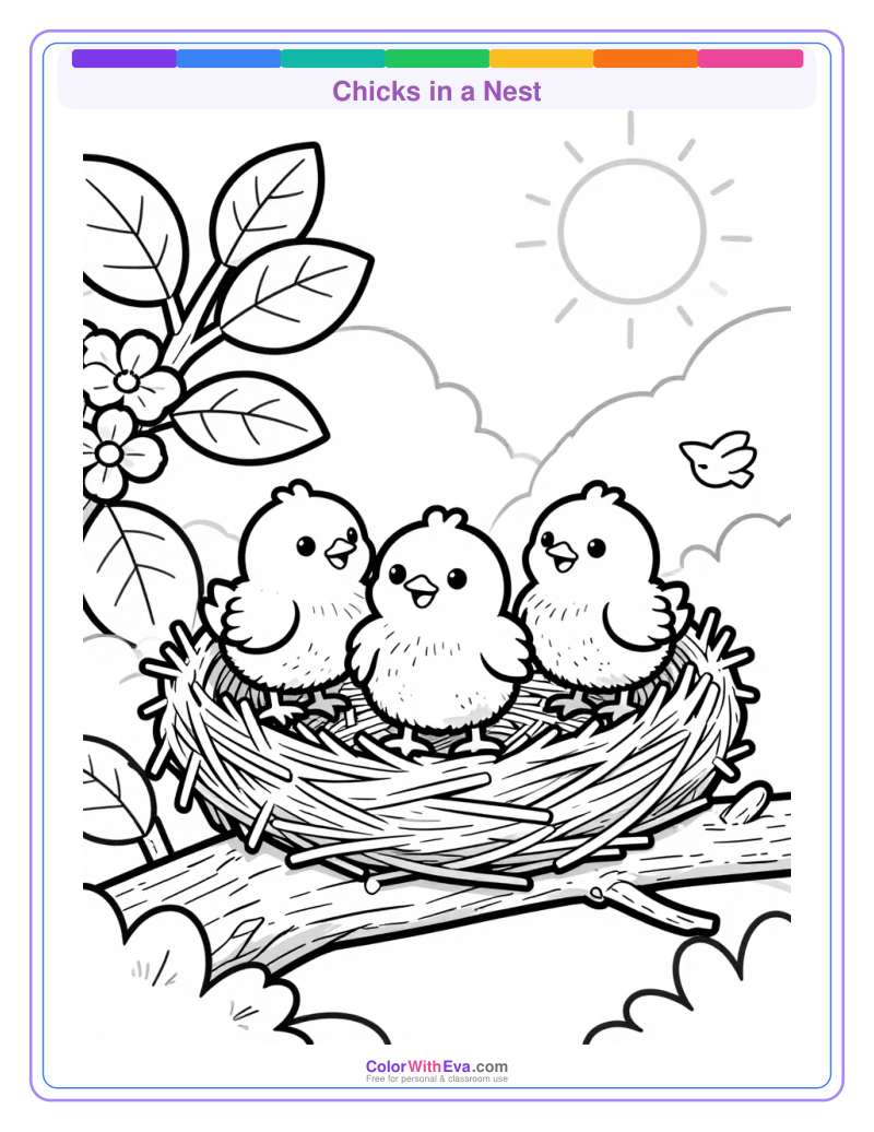 Chicks in a Nest preview