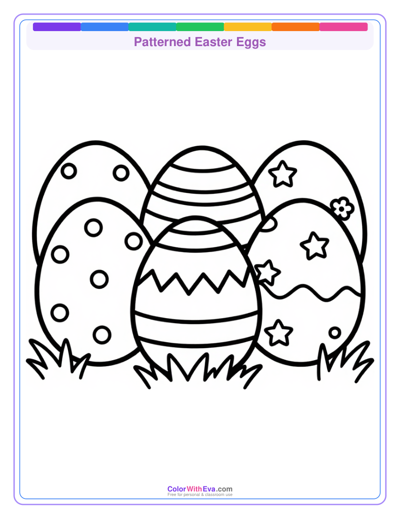 Patterned Easter Eggs preview