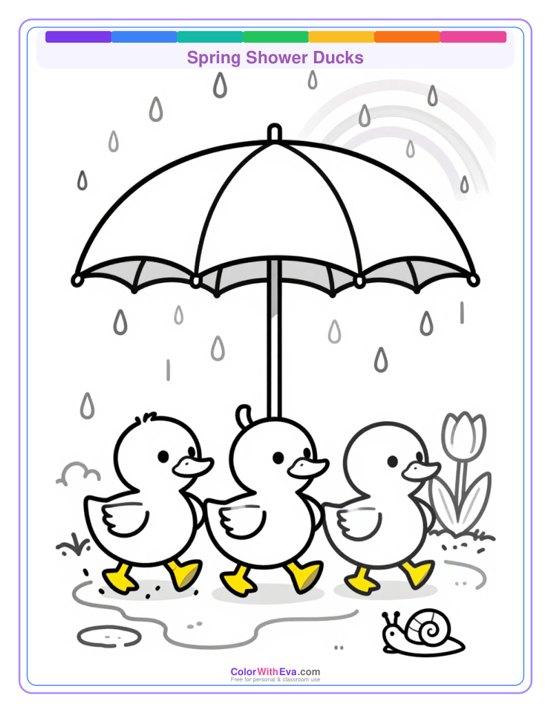 Spring Shower Ducks preview
