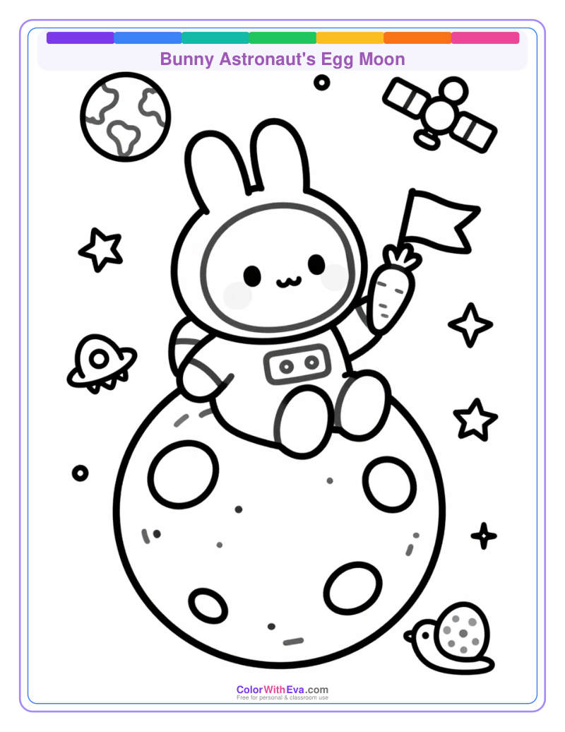 Bunny Astronaut's Egg Moon preview