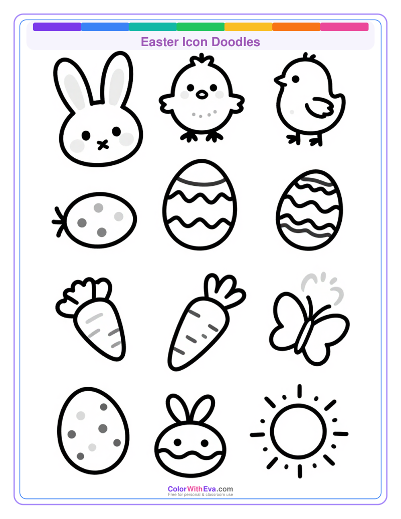Easter Icon Doodles preview