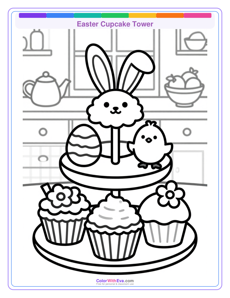 Easter Cupcake Tower preview