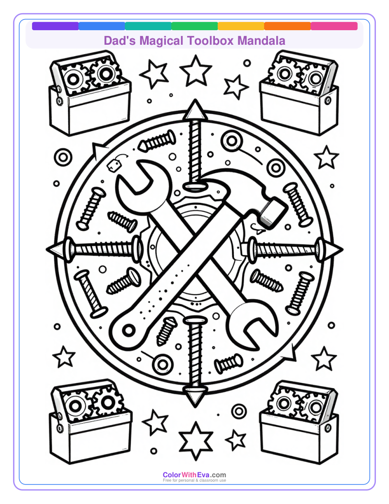 Dad's Magical Toolbox Mandala thumbnail