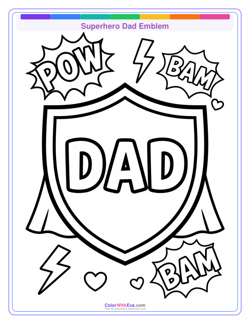 Superhero Dad Emblem preview