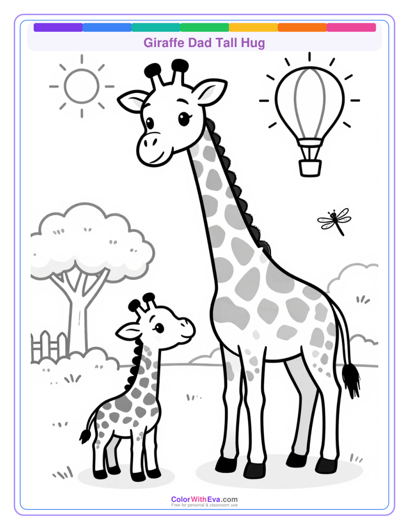 Giraffe Dad Tall Hug thumbnail