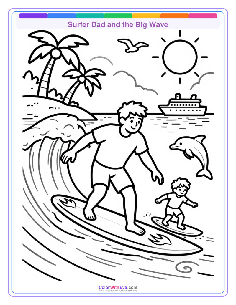 Surfer Dad and the Big Wave preview