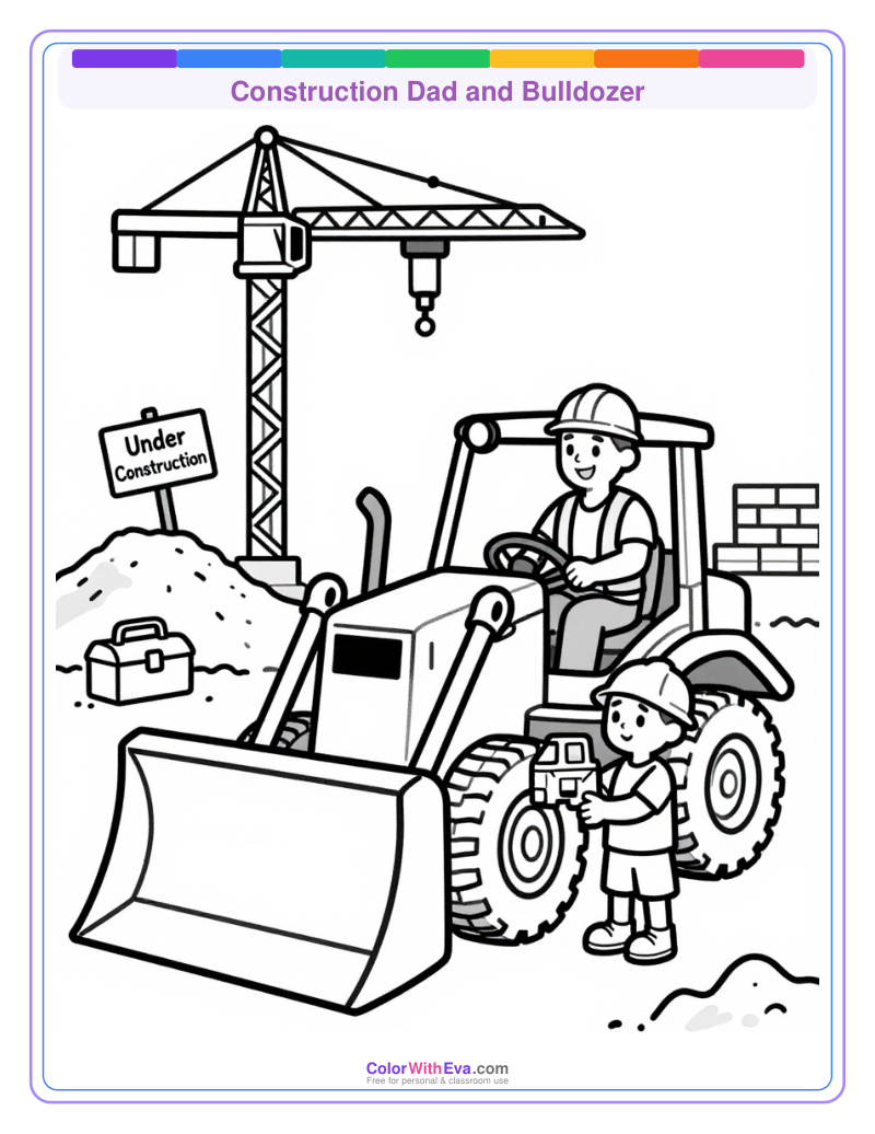 Construction Dad and Bulldozer thumbnail