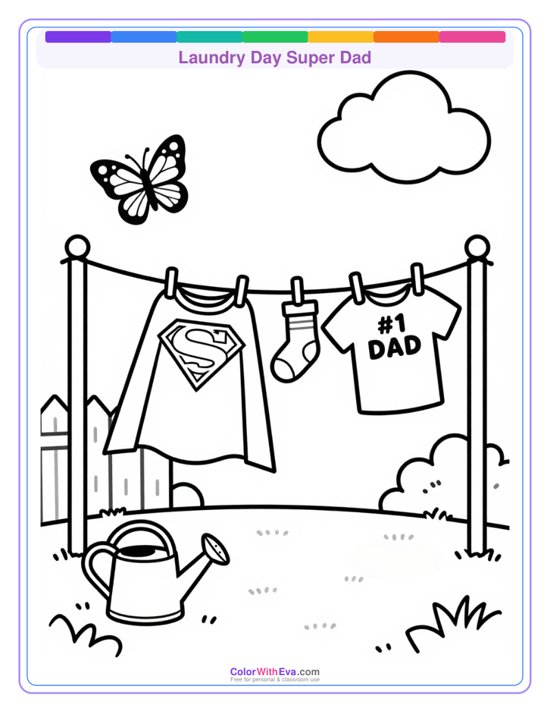Laundry Day Super Dad preview