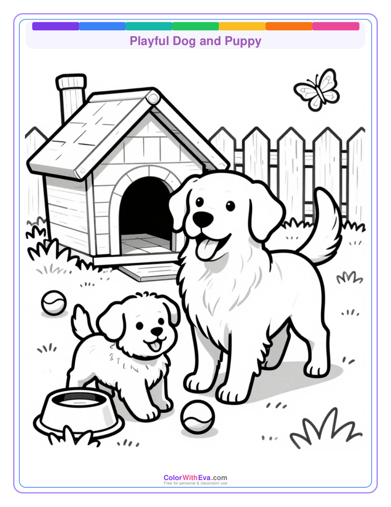 Playful Dog and Puppy preview