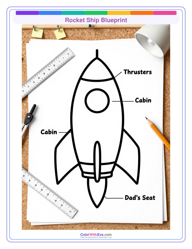 Rocket Ship Blueprint preview