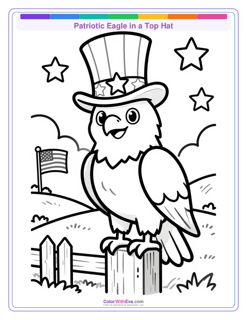 Patriotic Eagle in a Top Hat preview