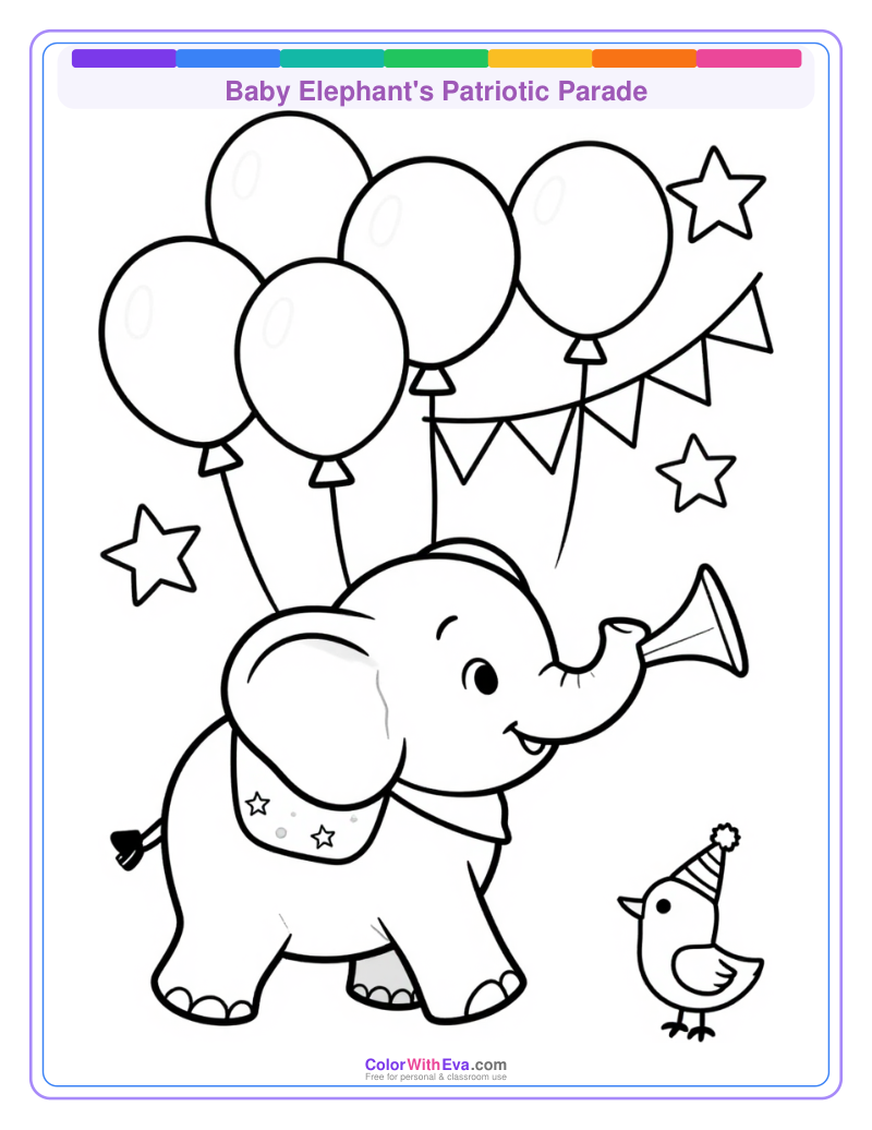 Baby Elephant's Patriotic Parade thumbnail