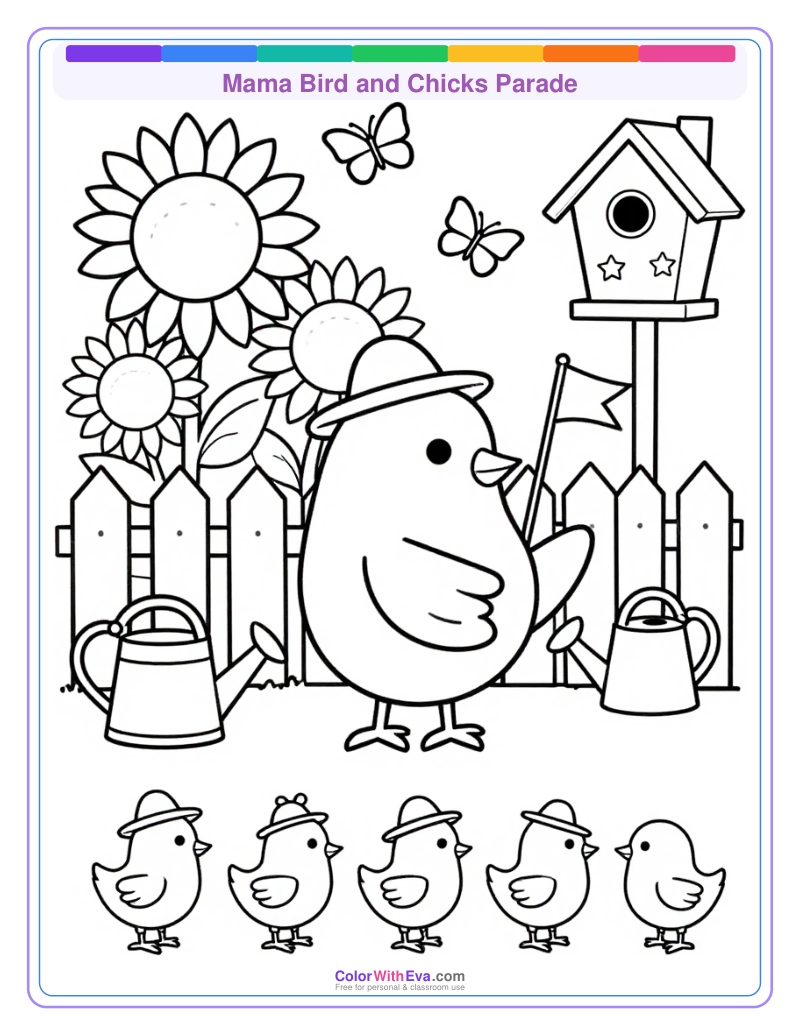 Mama Bird and Chicks Parade thumbnail