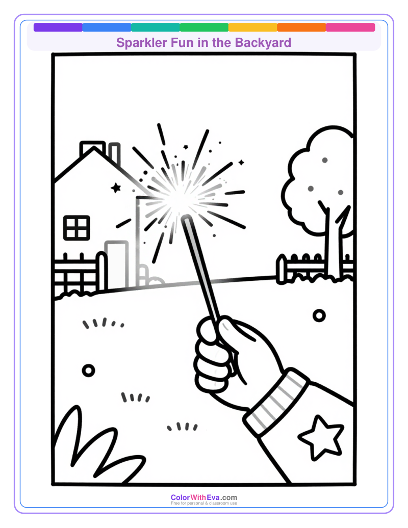 Sparkler Fun in the Backyard preview