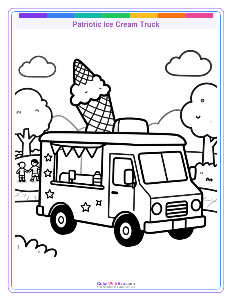 Patriotic Ice Cream Truck preview