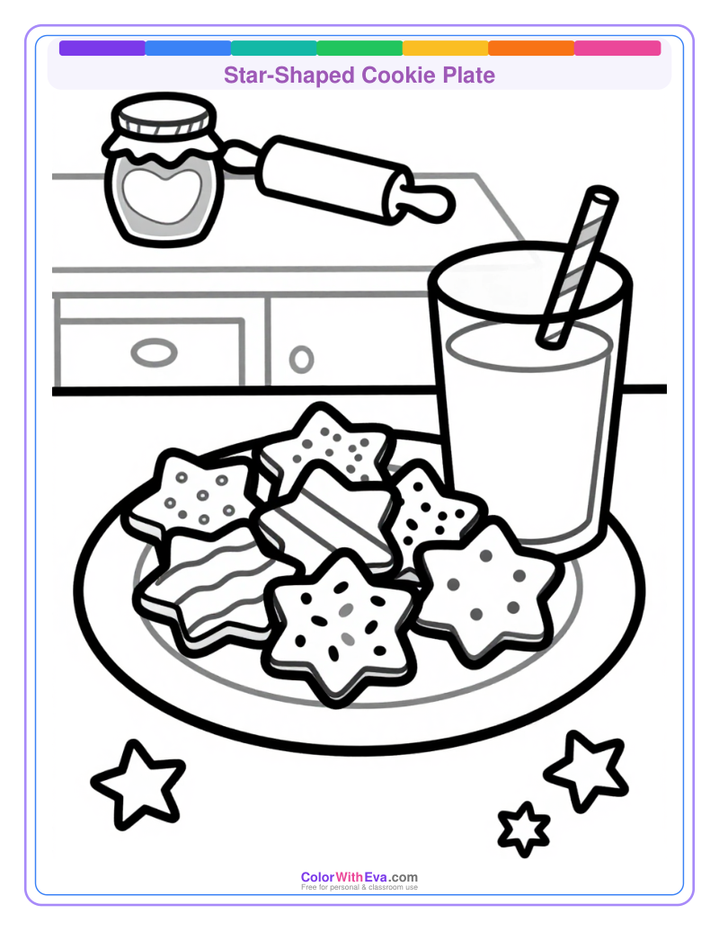 Star-Shaped Cookie Plate preview