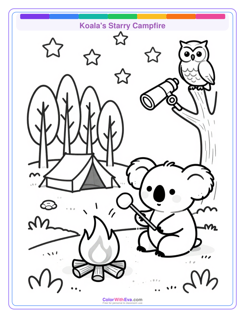 Koala's Starry Campfire thumbnail