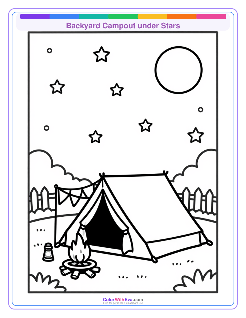 Backyard Campout under Stars preview