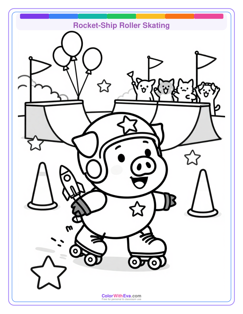 Rocket-Ship Roller Skating thumbnail