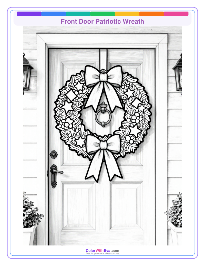 Front Door Patriotic Wreath preview