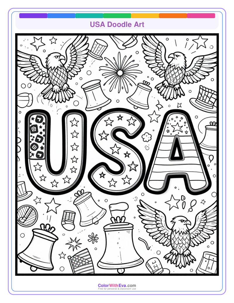 USA Doodle Art preview