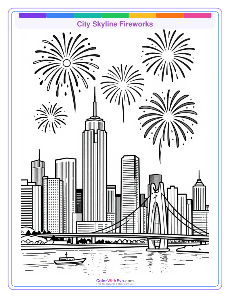 City Skyline Fireworks preview