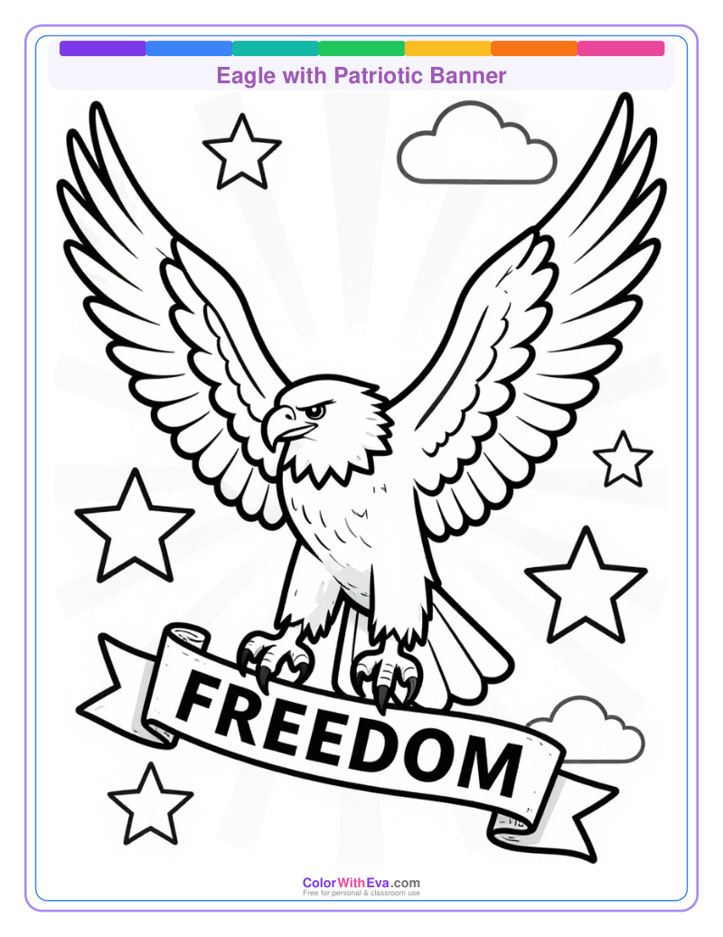 Eagle with Patriotic Banner preview