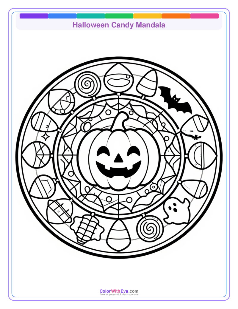 Halloween Candy Mandala thumbnail